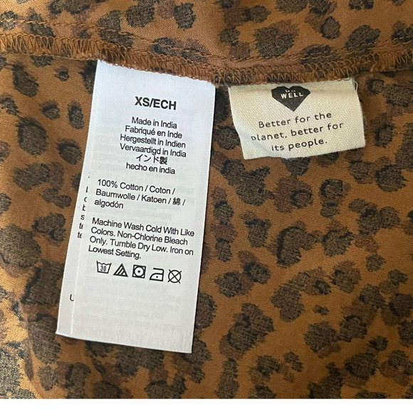 Madewell‎ Women's Leopard Cheetah Wrap Style Dress XS - Picture 6 of 8